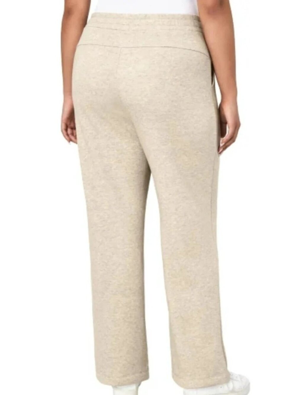 NWT Mondetta Women's XL Fleece Pants Tan Organic Cotton Blend - Picture 2 of 13